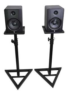 Studio Monitor Speaker Stands with Adjustable Height 730mm - 1080mm